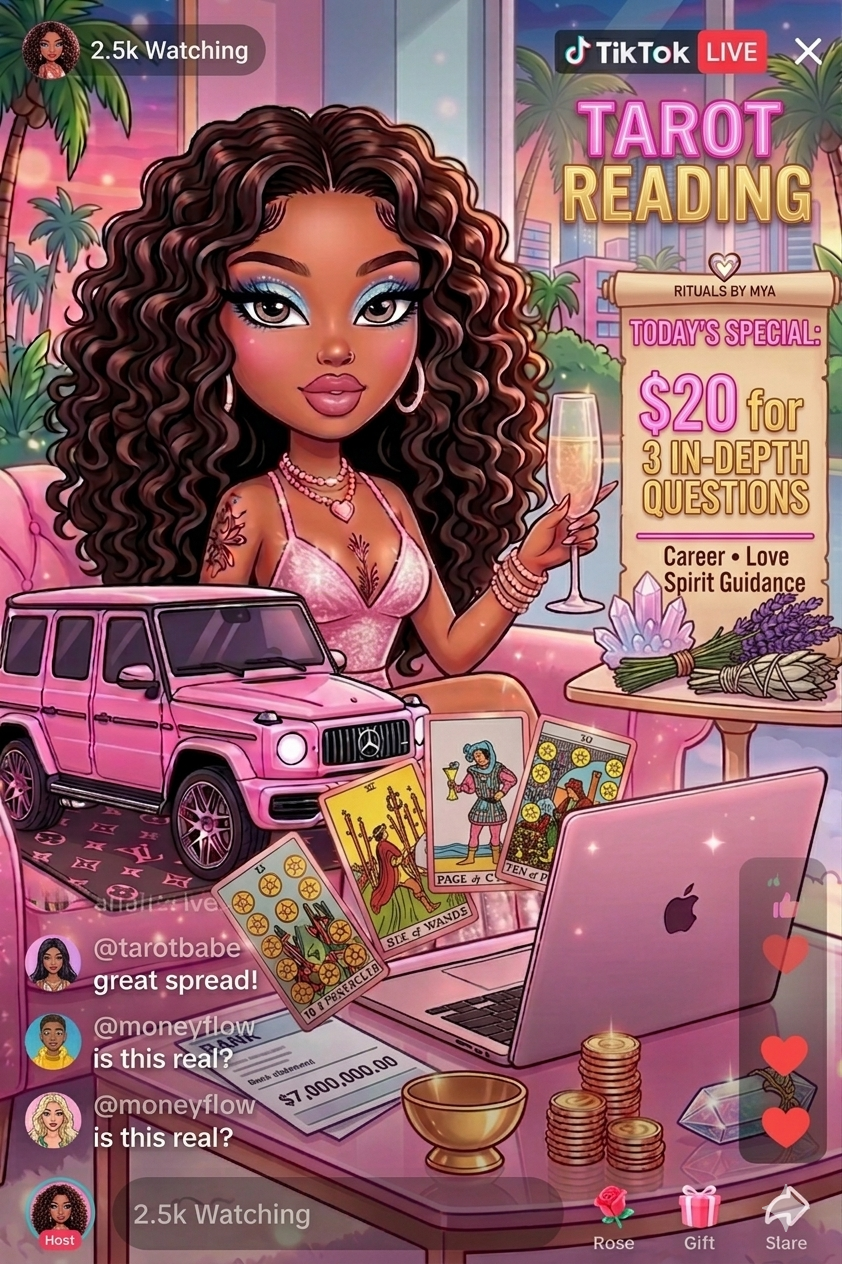 TikTok Live Tarot reading